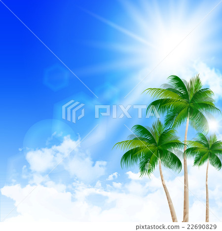 海和夏天風景背景 海和夏天風景背景 22690829