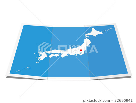 Expanded Japan Map Pin in Tokyo Expanded Japan Map Pin in Tokyo 22690941