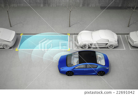 藍色停車場與車載停車輔助系統 22691042