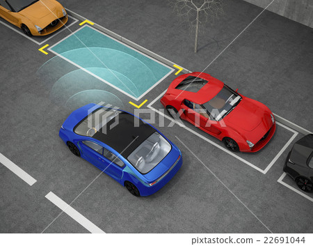 藍色停車場與車載停車輔助系統 藍色停車場與車載停車輔助系統 22691044