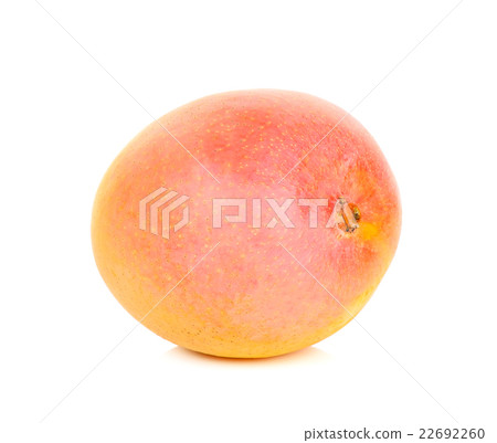 Ripe mango isolated on the white background 22692260