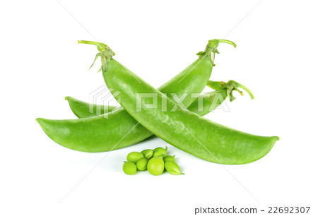 green pea isolated on the white background 22692307