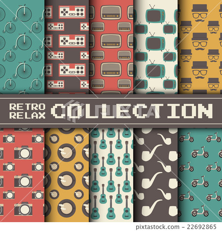retro gadget and activities pattern retro gadget and activities pattern 22692865
