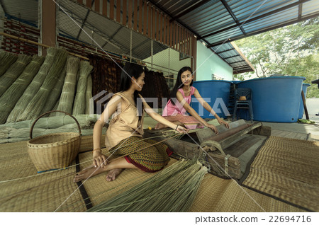 Girls are Textiles with the papyrus the mat. 22694716