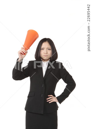 Business woman whose support is not good 22695442