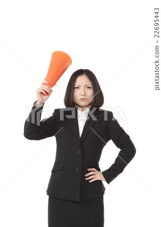 Business woman whose support is not good Business woman whose support is not good 22695443