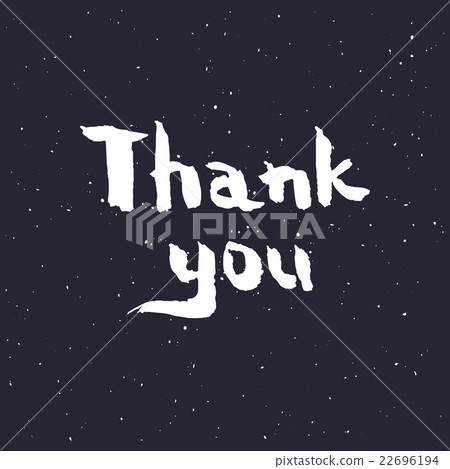 Thank you handwritten vector illustration. Thank you handwritten vector illustration. 22696194