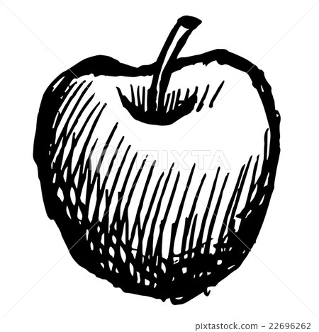 apple doodle hand drawn 22696262