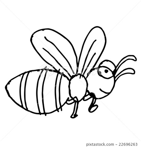 bee doodle hand drawn bee doodle hand drawn 22696263