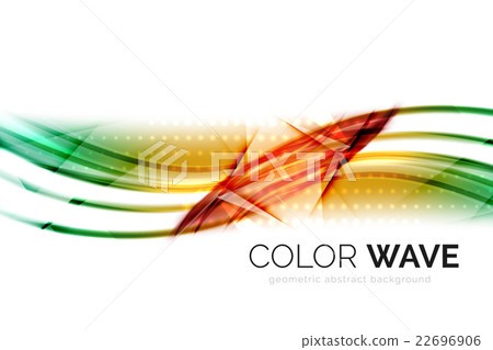 Abstract color wave design element - Stock Illustration [22696906] - PIXTA