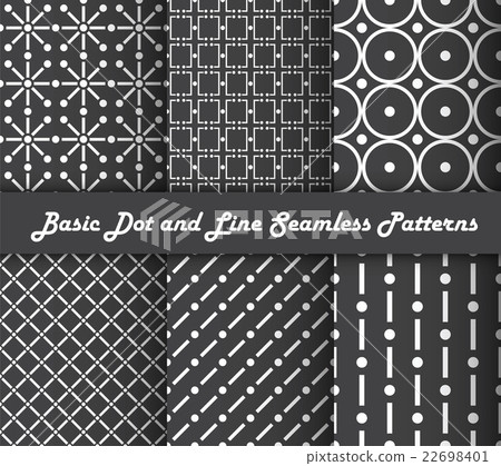 Basic dot and line seamless patterns Basic dot and line seamless patterns 22698401