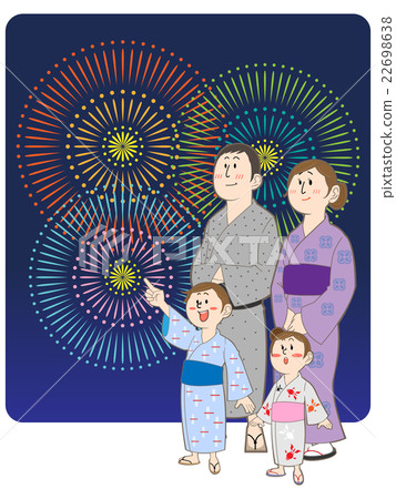 Sightseeing fireworks with family Sightseeing fireworks with family 22698638