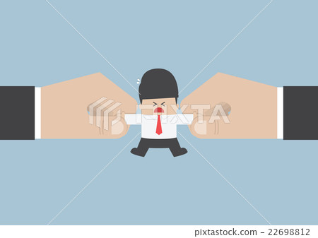 The hands are fighting for important businessman 22698812