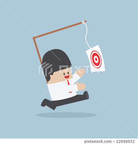 Businessman chasing his target 22698852