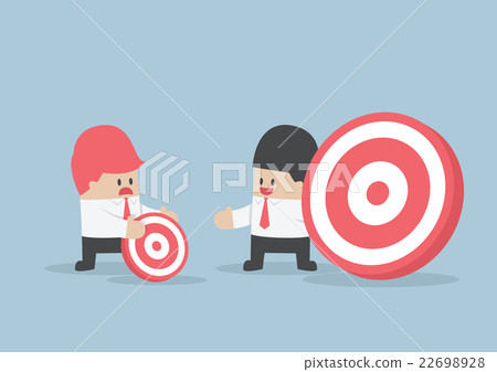 Businessman has bigger target than his friend 22698928