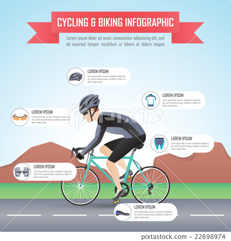 Cycling or biking infographic design template Cycling or biking infographic design template 22698974