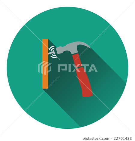 Icon of hammer beat to nail 22701428