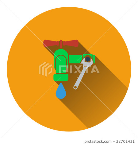 Icon of wrench and faucet Icon of wrench and faucet 22701431