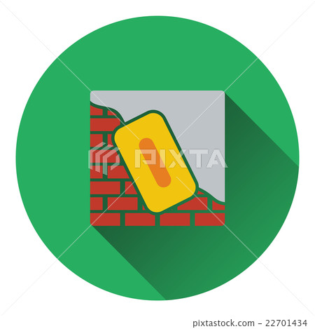 Icon of plastered brick wall Icon of plastered brick wall 22701434