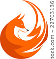 logo illustration fox elegant 22703136