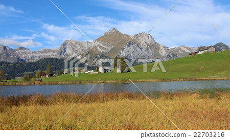 Idyllic landscape in the Toggenburg valley Idyllic landscape in the Toggenburg valley 22703216