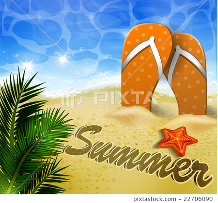 Beautiful beach top view Beautiful beach top view 22706090