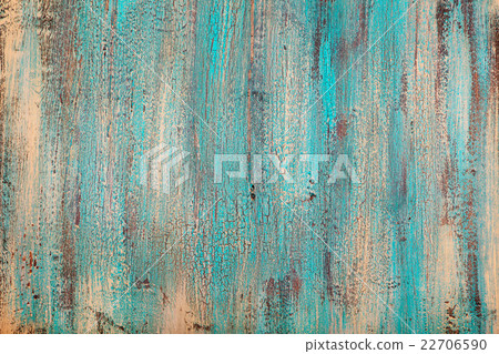 Turquoise wooden background with crackling effect 22706590
