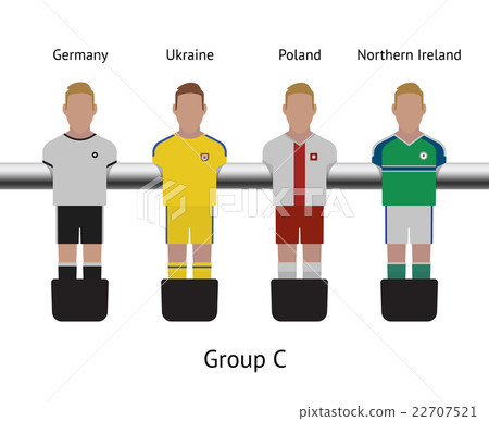 Table football game. foosball soccer player set 22707521
