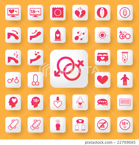 Sex symbol and icon application set. vector Sex symbol and icon application set. vector 22709085
