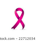 Breast cancer logo for poster, pink ribbon 22712034