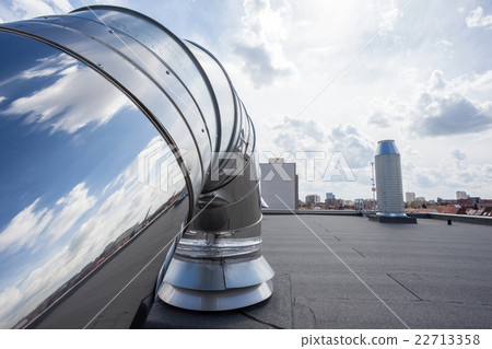 Chimney on the roof 22713358