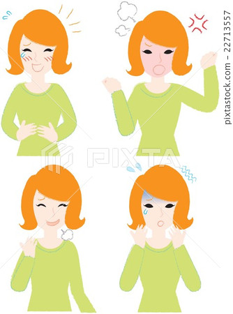 成年女性變異/笑/吹氣/生氣/飄飄 成年女性變異/笑/吹氣/生氣/飄飄 22713557