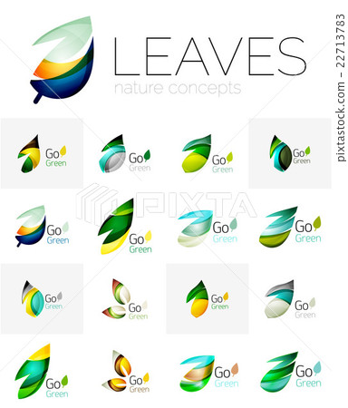 Leaf logo set Leaf logo set 22713783