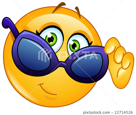 looking over sunglasses emoticon looking over sunglasses emoticon 22714526