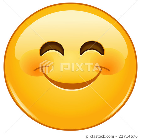 Single eye happy face emoticon Stock Photo - Alamy