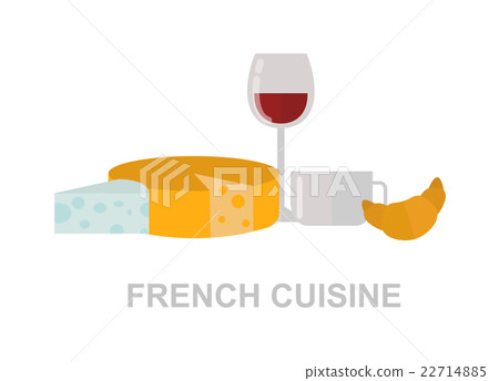 French food vector illustration. French food vector illustration. 22714885