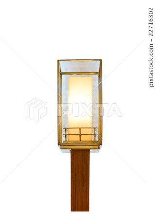 Japan lamp isolated on white 22716302