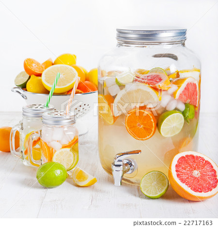 Detox fruit infused flavored water, lemonade 22717163