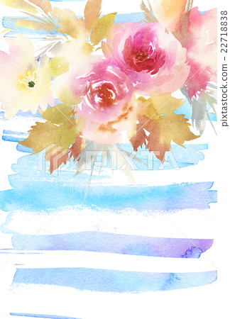 Greeting card with flowers 22718838
