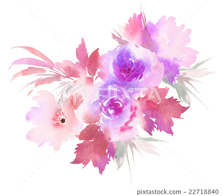 Flowers watercolor illustration Flowers watercolor illustration 22718840