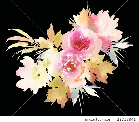 Flowers watercolor illustration Flowers watercolor illustration 22718841