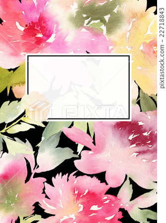 Peony greeting card Peony greeting card 22718843