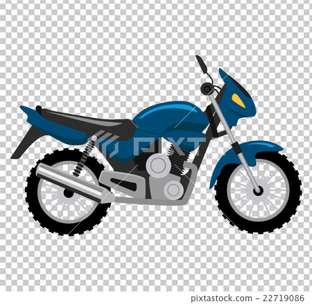 Cool Motorcycle Isolated on White Background 22719086