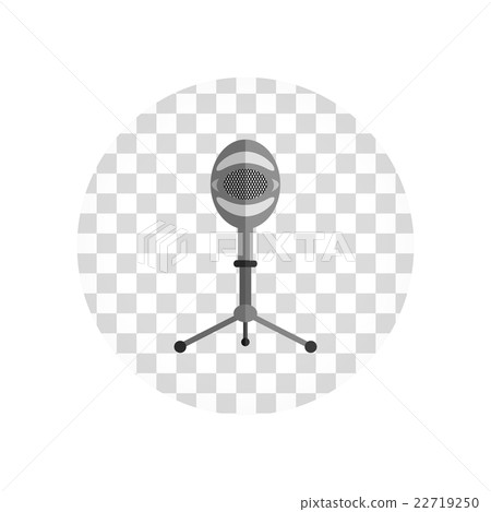 Microphone Design Flat Isolated Microphone Design Flat Isolated 22719250