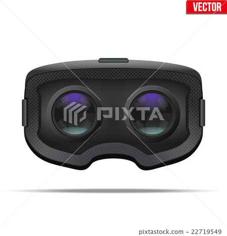 Original stereoscopic 3d VR headset inside - Stock Illustration ...