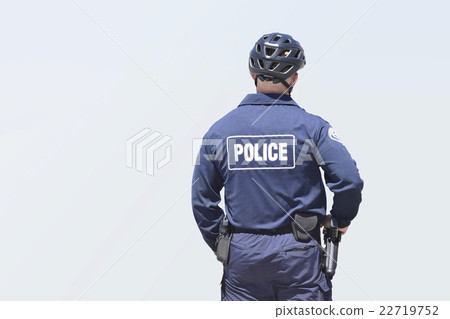 American police officer in caution American police officer in caution 22719752