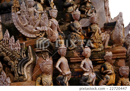 Sculpture of Myanmar Kaku remains Sculpture of Myanmar Kaku remains 22720447