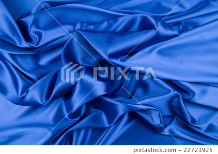 Blue silk drapery. 22721925