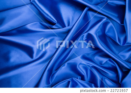 Blue silk drapery. 22721937