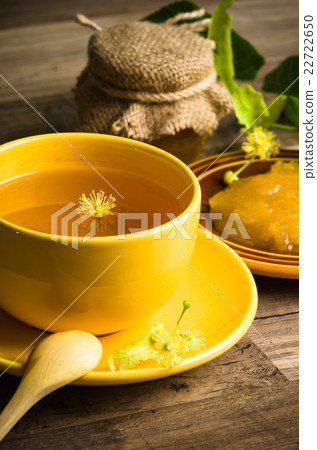 Still life with linden tea and honey Still life with linden tea and honey 22722650